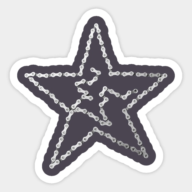 Bike Chain Star Sticker by NeddyBetty